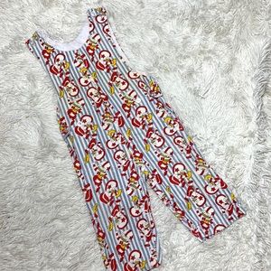 Kmart Vintage 70's Corduroy Striped Football Adjustable Overalls Boys Size 24M